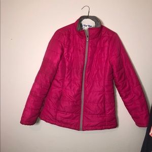 hot pink thick jacket